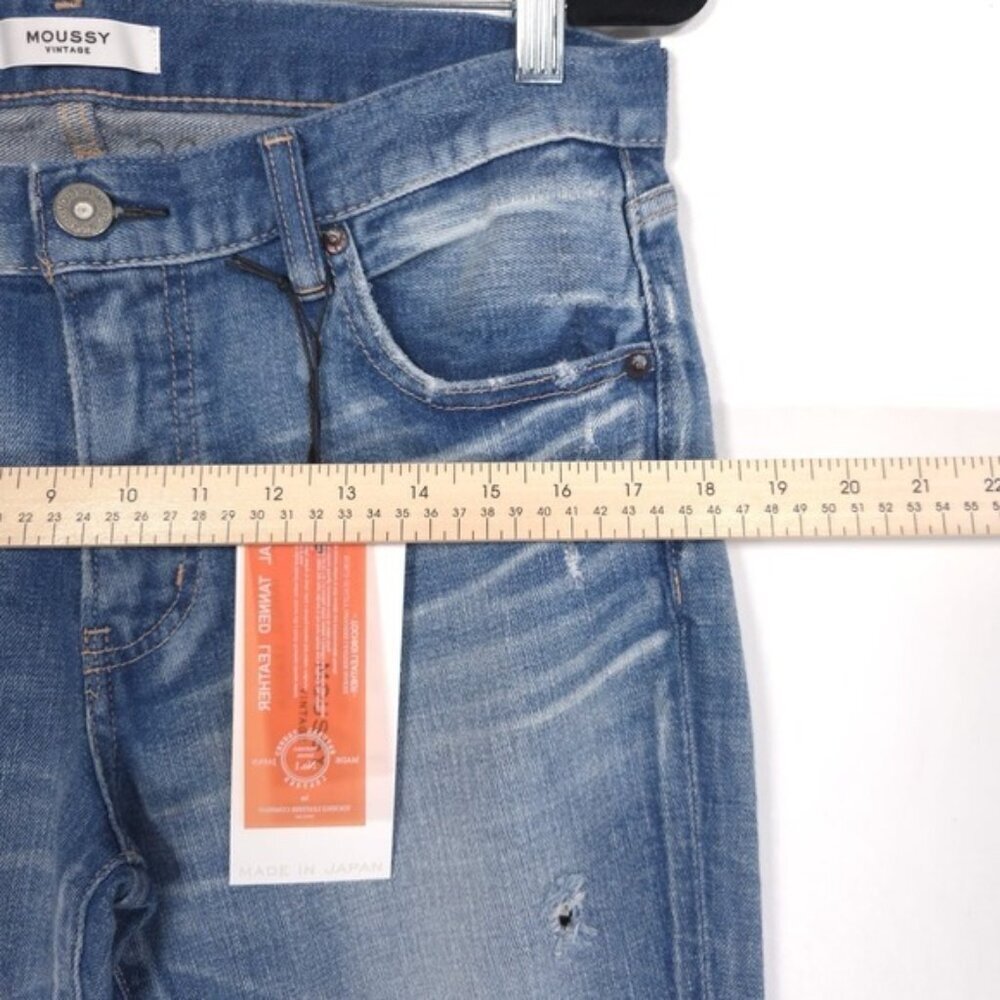 NWT MOUSSY VINTAGE Women's Jeans 30 JAPAN MADE Helendale Skinny Distressed HOWA‎ - Picture 4 of 14